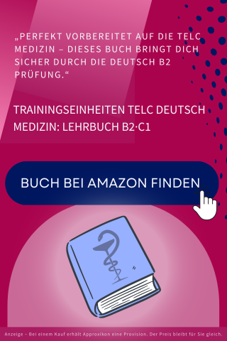 Trainingseinheiten telc Deutsch Medizin