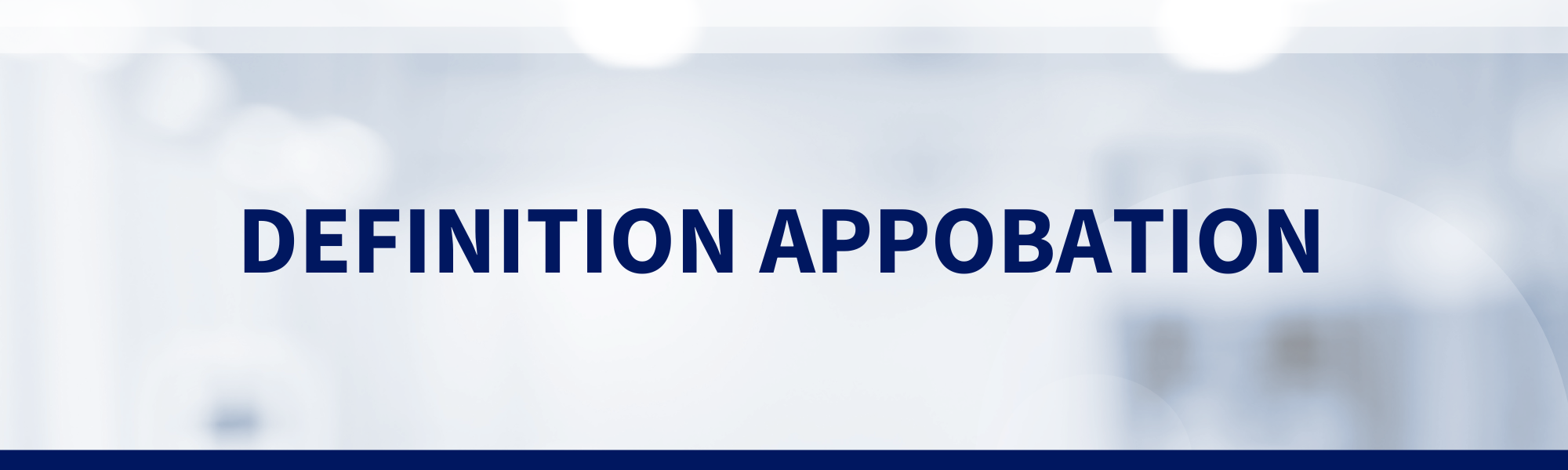 Definition Approbation